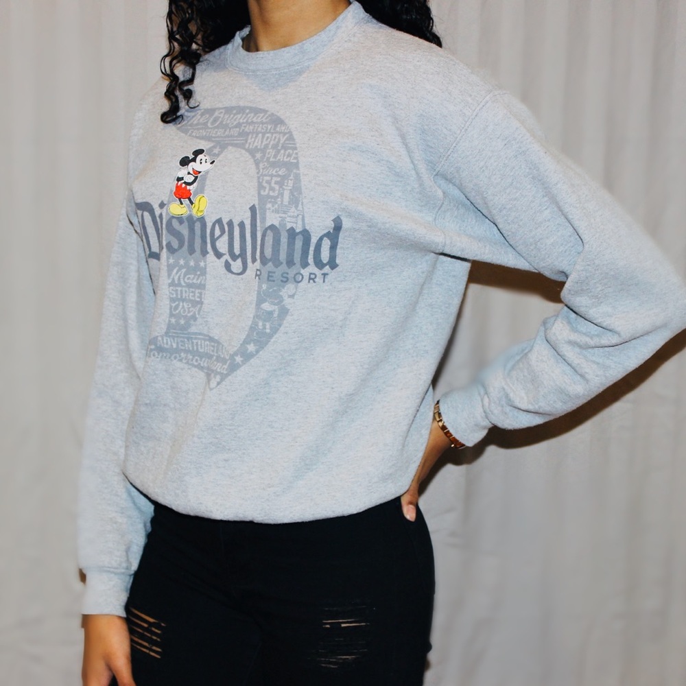 Disney land crew neck sweater